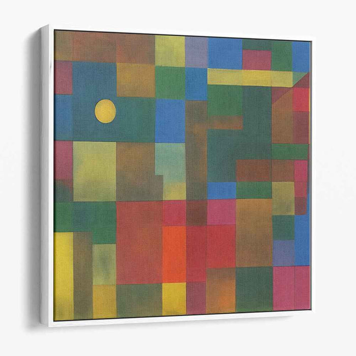 Diversionary Spectrum: Modernist Abstract Color Block Canvas Art Print