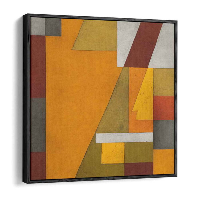 Fierce Ember Dance: Bold Orange and Earth Tones Abstract Canvas Art