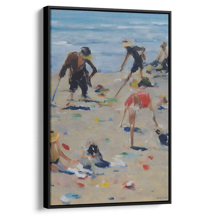Beachcombers' Palette: A Summer's Day Exploration Canvas Art