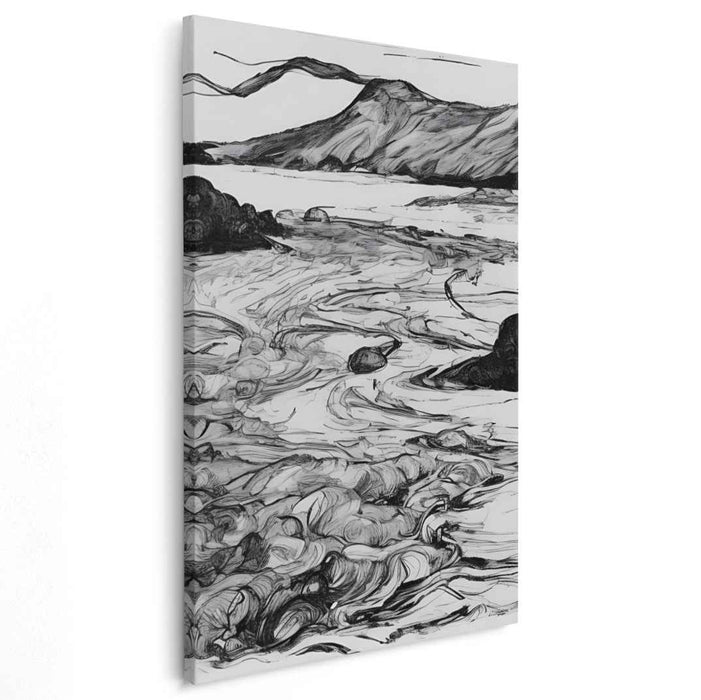 Puzzle of Nature: Intricate Landscape Canvas Art Print