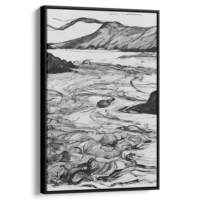 Puzzle of Nature: Intricate Landscape Canvas Art Print