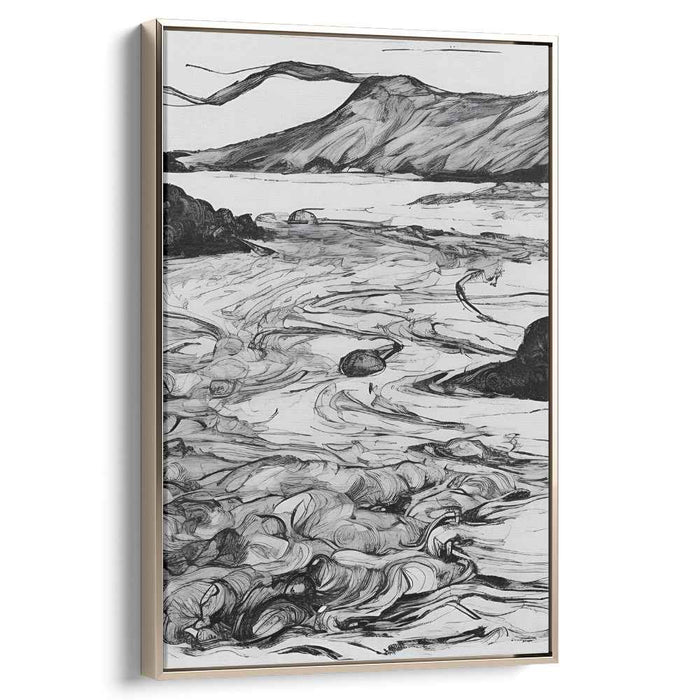 Puzzle of Nature: Intricate Landscape Canvas Art Print