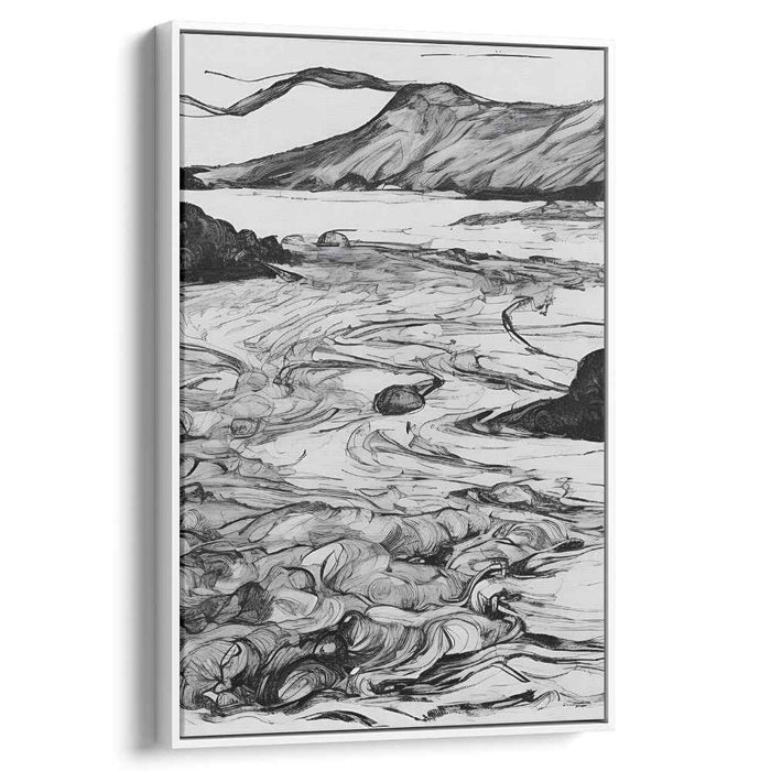 Puzzle of Nature: Intricate Landscape Canvas Art Print