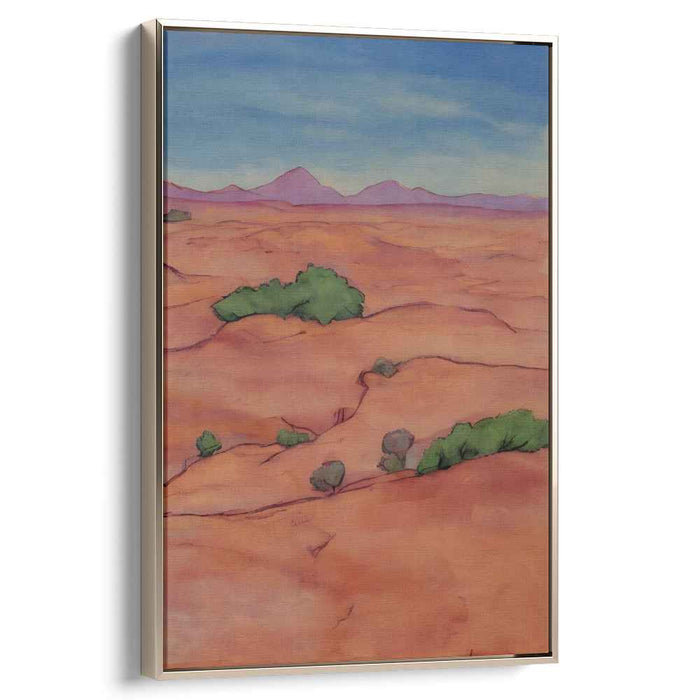 Ephemeral Dusk Serenity: Tranquil Sunset Landscape Canvas Art