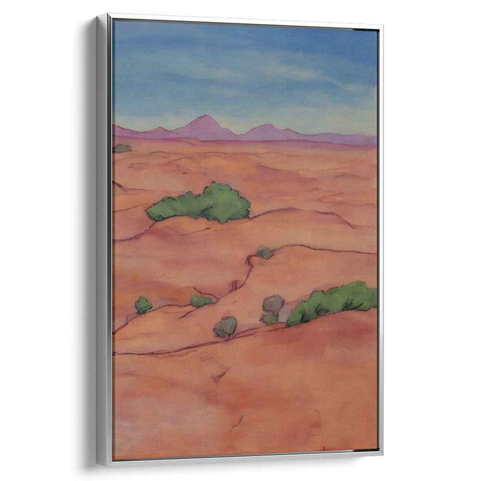 Ephemeral Dusk Serenity: Tranquil Sunset Landscape Canvas Art
