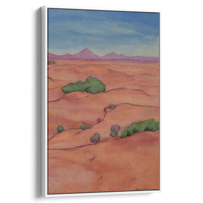 Ephemeral Dusk Serenity: Tranquil Sunset Landscape Canvas Art