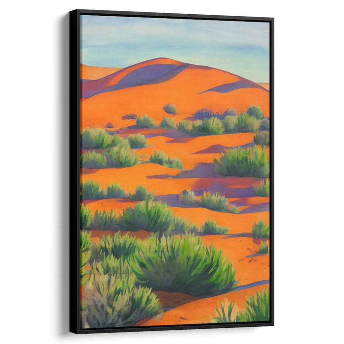 Chromatic Jungle Whispers: Vibrant Nature's Palette in Orange and Green