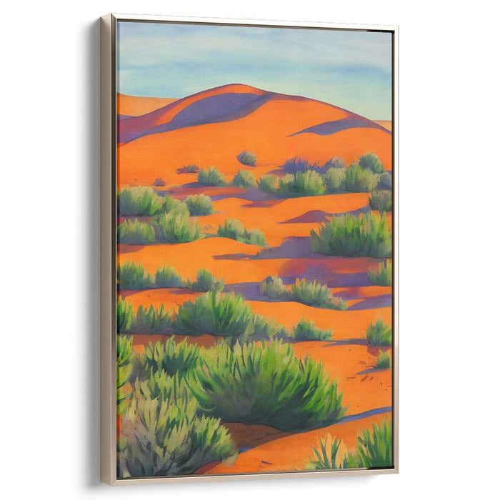 Chromatic Jungle Whispers: Vibrant Nature's Palette in Orange and Green