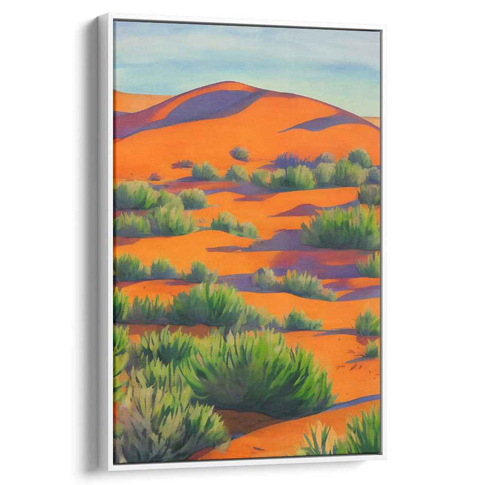 Chromatic Jungle Whispers: Vibrant Nature's Palette in Orange and Green