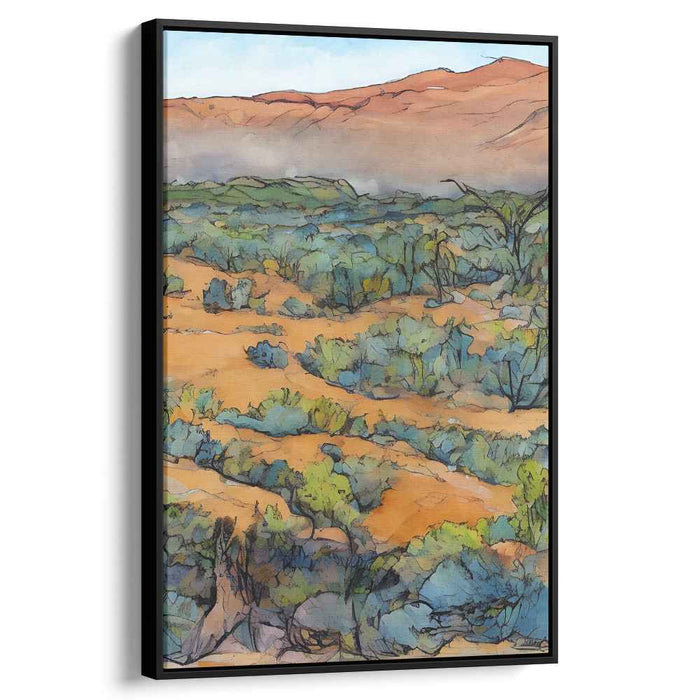 Elevation Echoes: Majestic Mountain Landscape Canvas Art Print