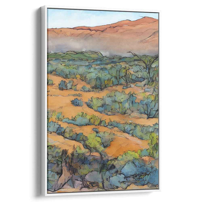 Elevation Echoes: Majestic Mountain Landscape Canvas Art Print