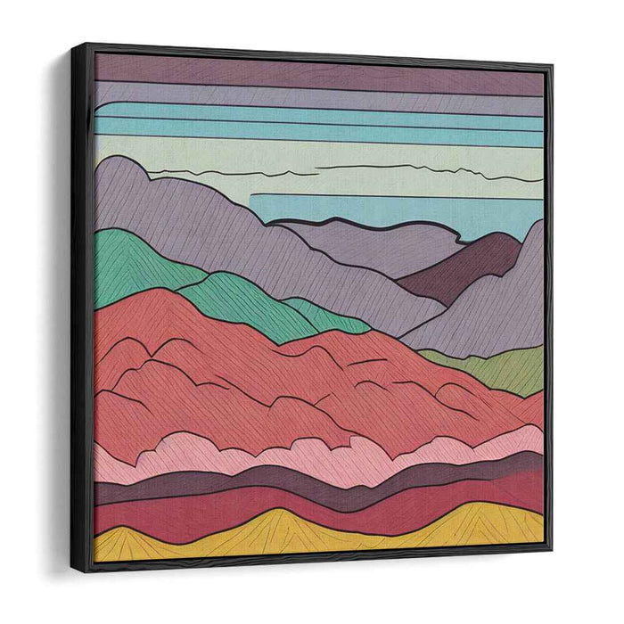 Fragments of Nature: Abstract Landscape Canvas Art Print