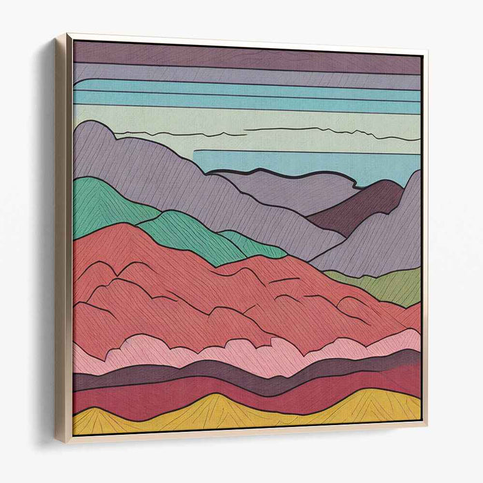 Fragments of Nature: Abstract Landscape Canvas Art Print