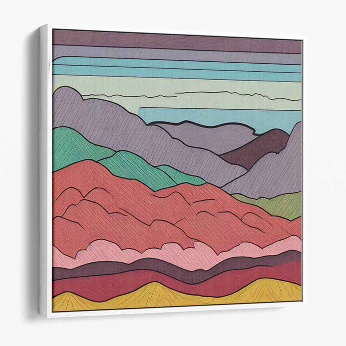 Fragments of Nature: Abstract Landscape Canvas Art Print