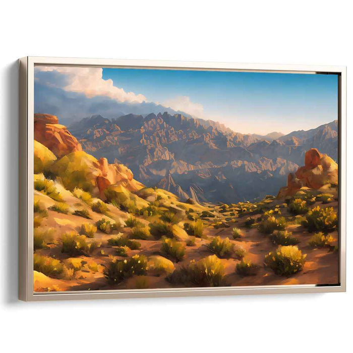 Whispering Windswept Meadows: Realistic Landscape Canvas Art Print