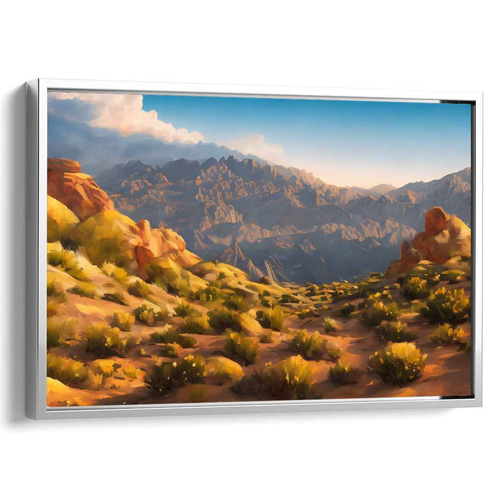 Whispering Windswept Meadows: Realistic Landscape Canvas Art Print