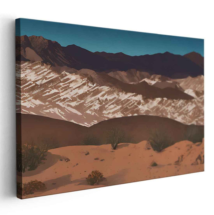 Majestic Peak Symphony: Majestic Mountain Canvas Art Print