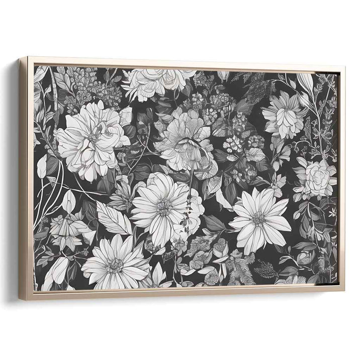 Botanical Zenith: Serene Floral Elegance Canvas Art