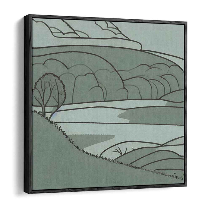 Nature's Silent Poetry: Tranquil Landscape Canvas Art