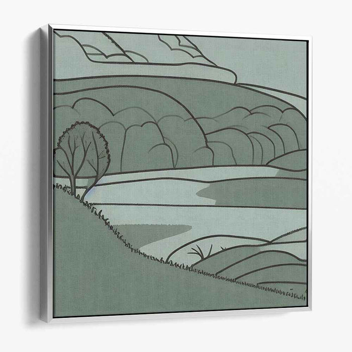 Nature's Silent Poetry: Tranquil Landscape Canvas Art