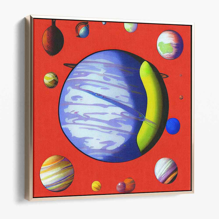 Cosmic Rift Exploration: A Vivid Journey Through Space Canvas Art Print