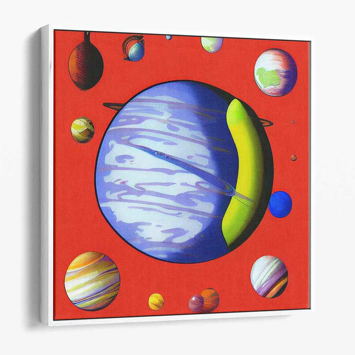 Cosmic Rift Exploration: A Vivid Journey Through Space Canvas Art Print