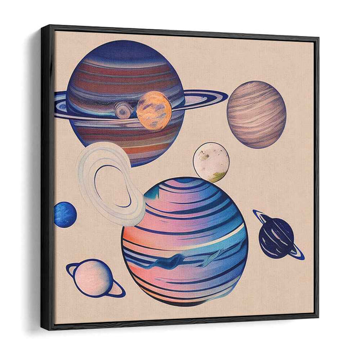 Galactic Dreams Drift Away: A Serene Journey Through Space Canvas Art