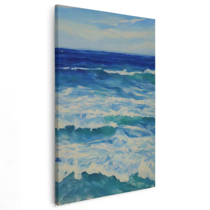 Tidal Truths: Realistic Ocean Canvas Art Print