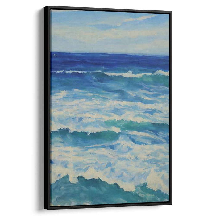 Tidal Truths: Realistic Ocean Canvas Art Print