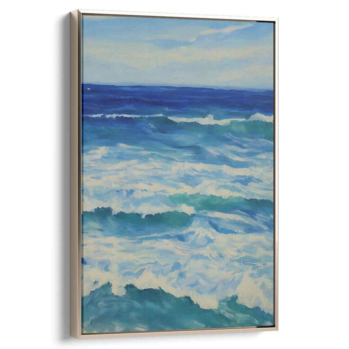 Tidal Truths: Realistic Ocean Canvas Art Print