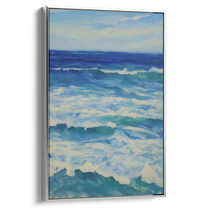 Tidal Truths: Realistic Ocean Canvas Art Print