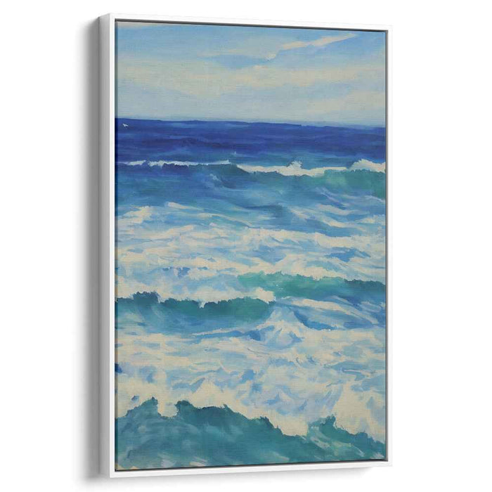 Tidal Truths: Realistic Ocean Canvas Art Print