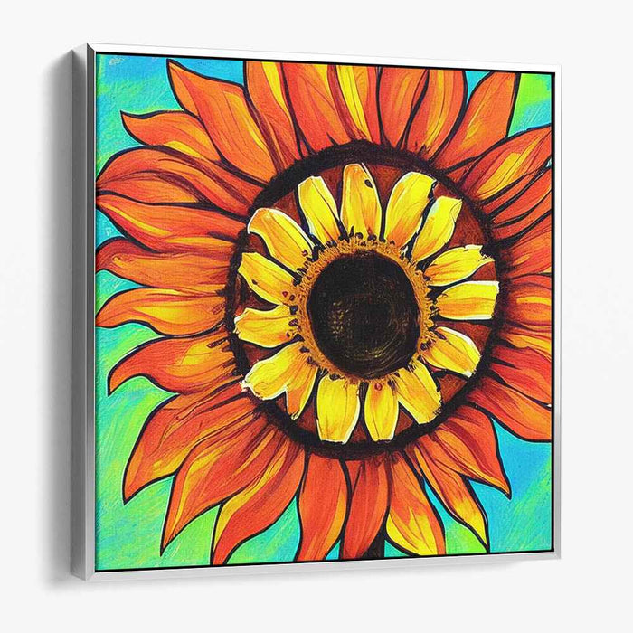 Color Burst Impressions: Vibrant Acrylic Canvas Art Print