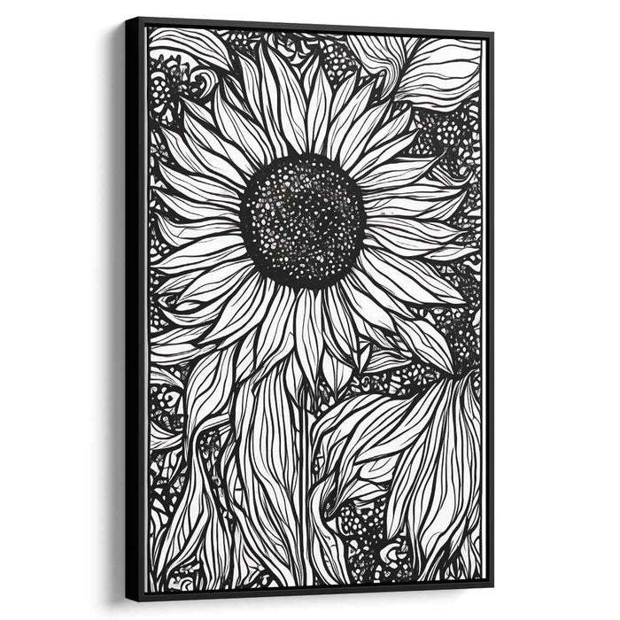 Line Art Sunflower #203