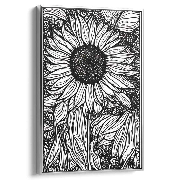 Line Art Sunflower #203