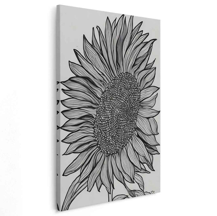 Line Art Sunflower #207