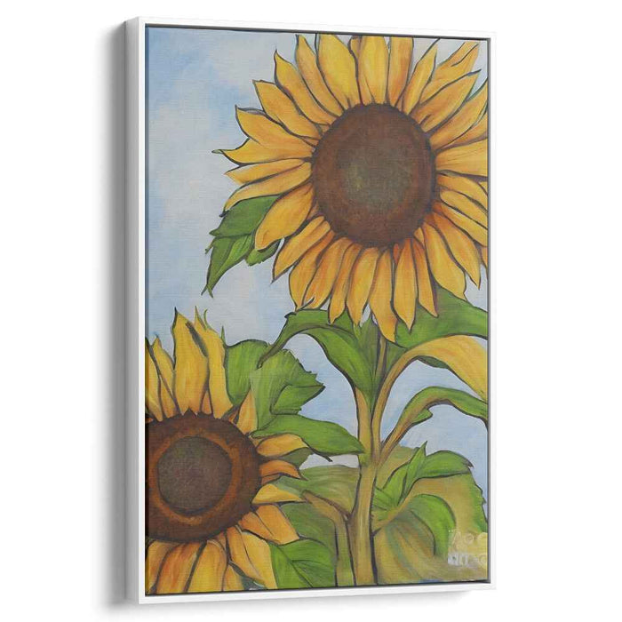 Sunflower's Embrace: Radiant Sunflower Canvas Art
