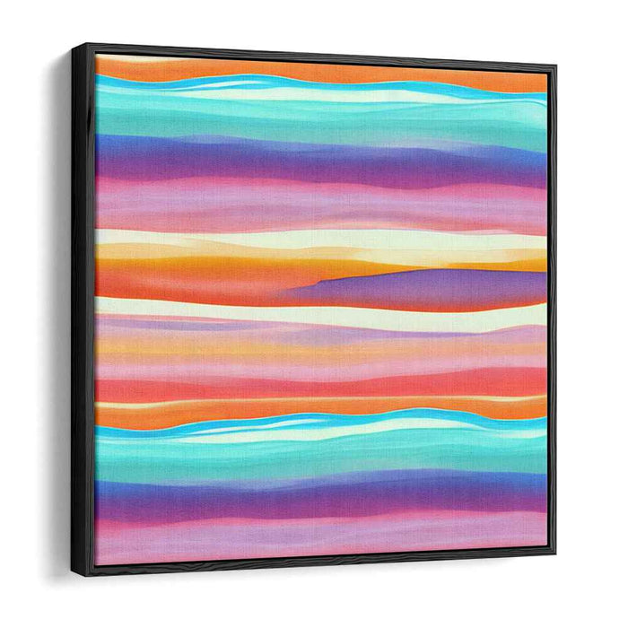 Chromatic Dream Hues: Abstract Expressionist Color Field Canvas Art Print