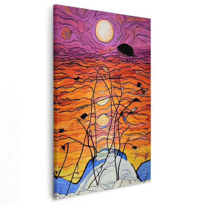 Line Art Sunset #203