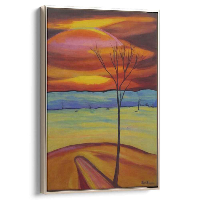 Mystical Dimensions: Surreal Landscape Canvas Art Print