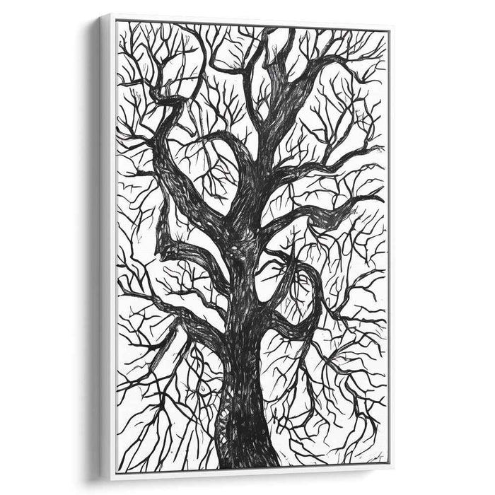 Solitude Sentinel: The Stark Silhouette of a Lone Tree