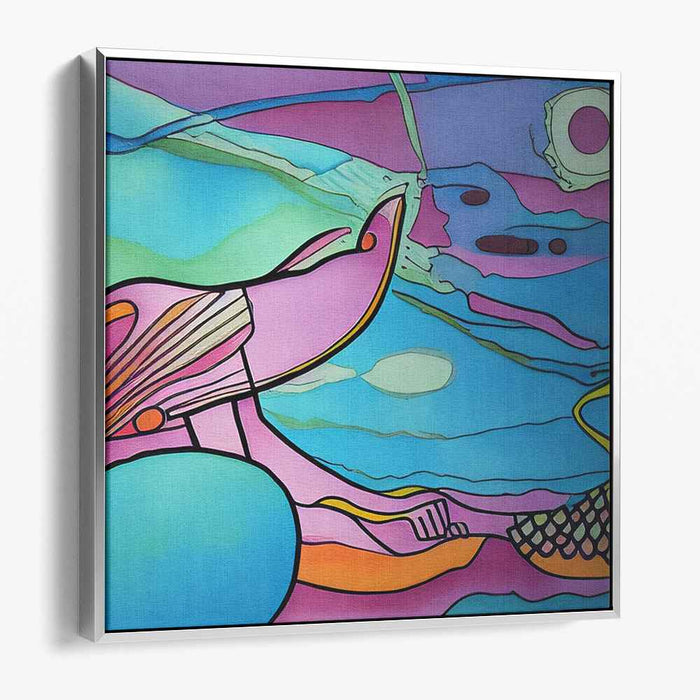 Transcendent Illusion: Abstract Surrealist Fantasy Canvas Art Print