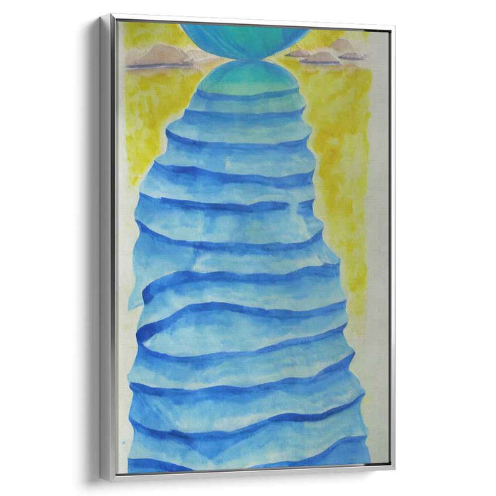 Enigmatic Depths of Azure Glitter: A Surrealist Journey in Blue and Gold