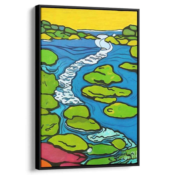 Vivid Wilderness Canvas Burst: Bold and Colorful Nature Canvas Art Print