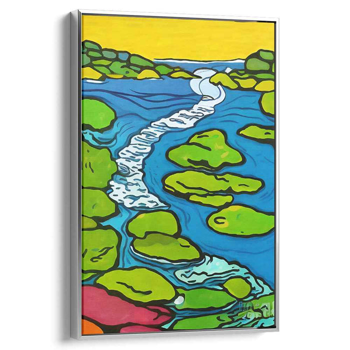 Vivid Wilderness Canvas Burst: Bold and Colorful Nature Canvas Art Print