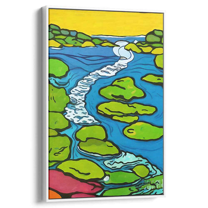 Vivid Wilderness Canvas Burst: Bold and Colorful Nature Canvas Art Print