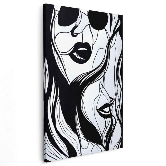 Monochrome Reverie: A Modern Portrait in Black and White