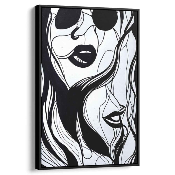 Monochrome Reverie: A Modern Portrait in Black and White