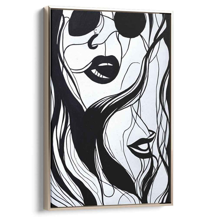 Monochrome Reverie: A Modern Portrait in Black and White