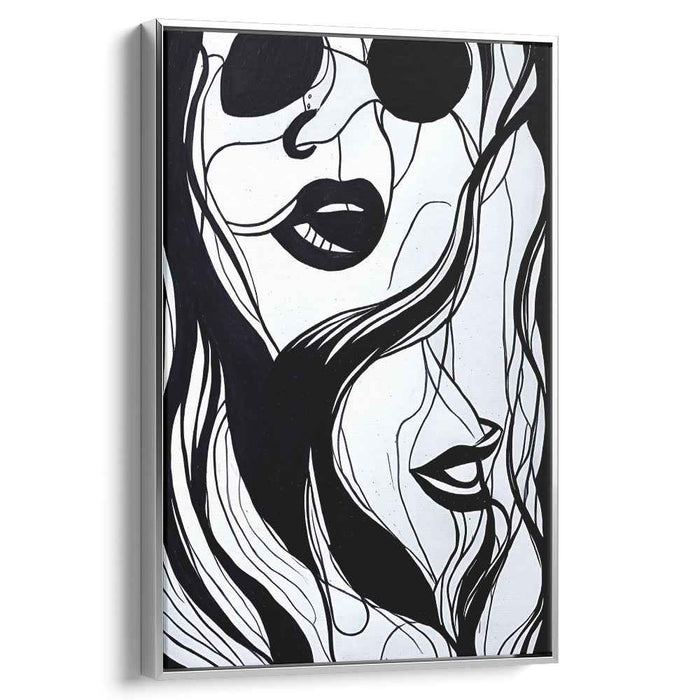 Monochrome Reverie: A Modern Portrait in Black and White